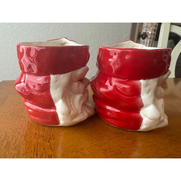 Vintage hand painted Santa Claus mugs - 70s - Christmas - unique - 8 oz - Picture 8 of 16